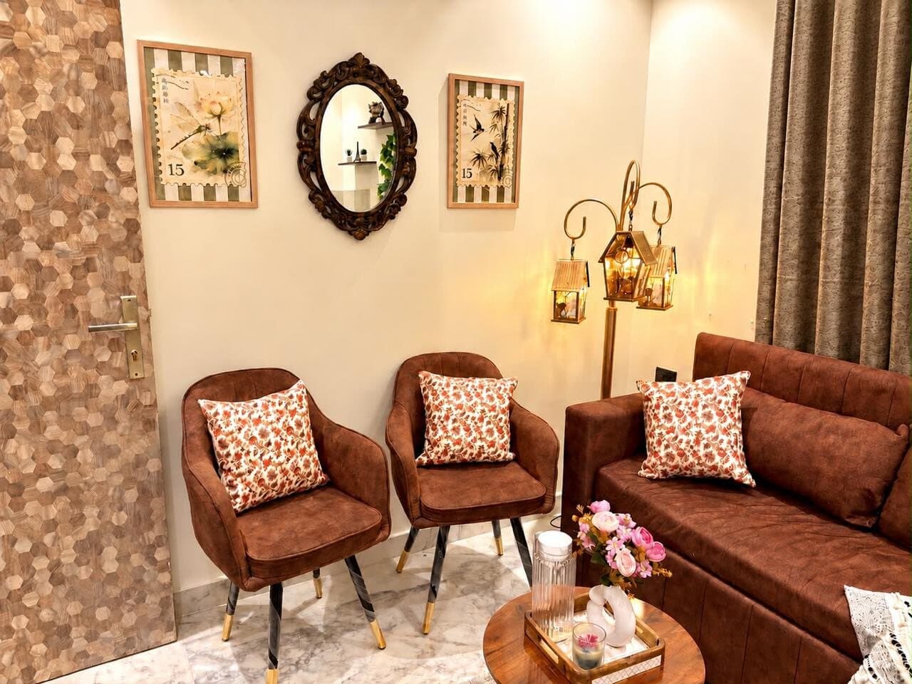 Blaire by Cozora Stays — A luxe 1BHK with vintage soul, in Sector 51